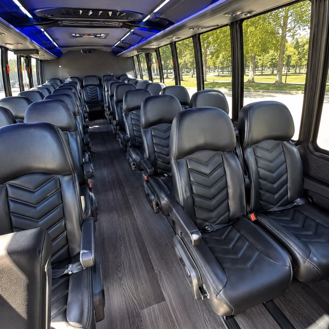 winston salem wedding transportation onboard seating